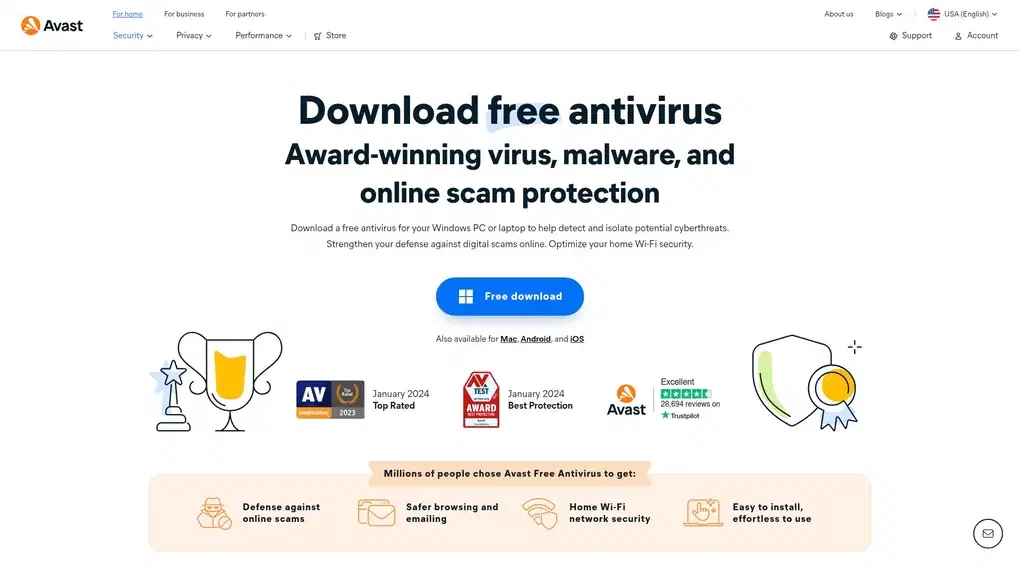 Avast Free Antivirus screenshot