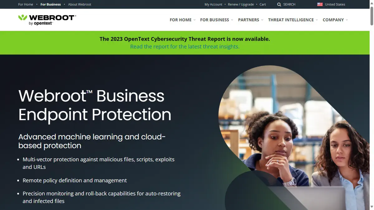 Web&rsquo;s Webroot Business Endpoint Protection